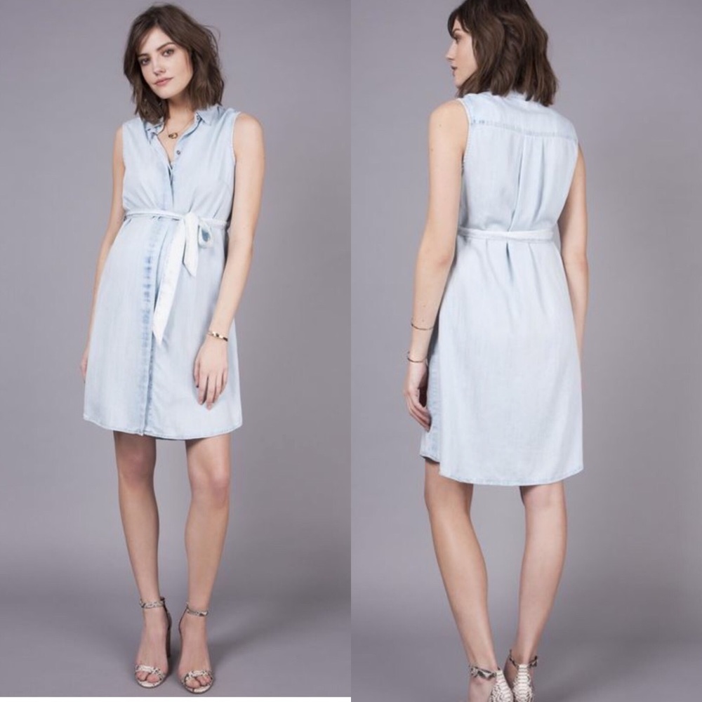 Seraphine Denim Maternity Dress size 2
